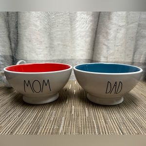 Rae Dunn MOM and DAD Bowls